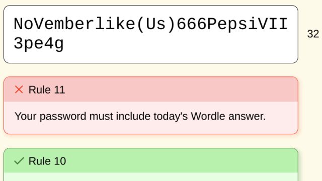 Roman numerals that multiply to 35, Password Game Rule 9 answers