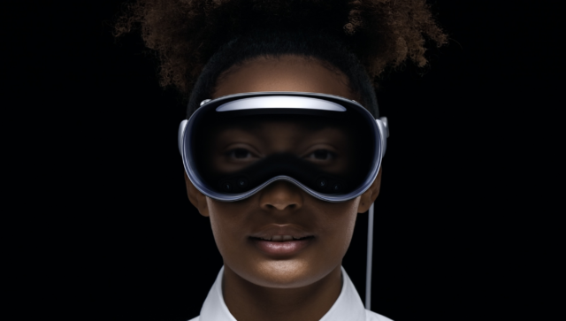 The user eye display on the Apple's Vision Pro headset is created through scanning your face and "advanced machine learning techniques."