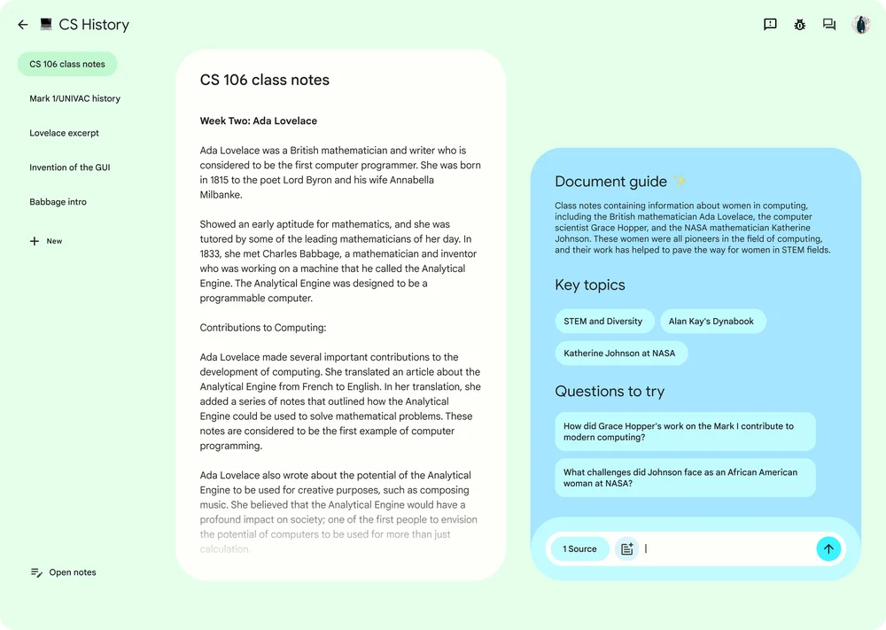 Google's NotebookLM: AI Notetaking App Launches