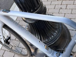 Side view of Velotric T1 frame.