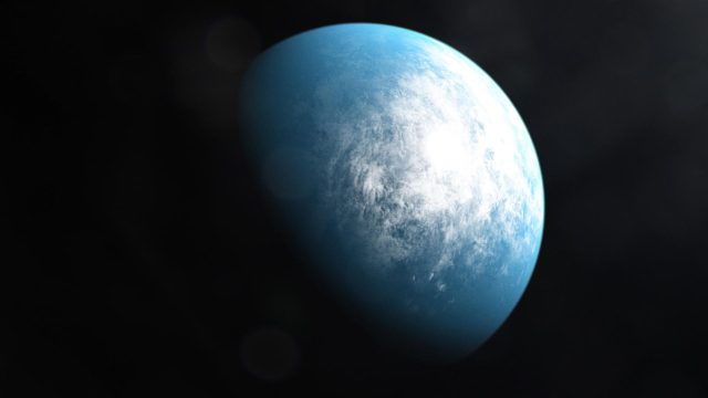 Exoplanets, like TOI-700d shown in this artist’s conception, are planets beyond our solar system and are prime candidates in the search for life.