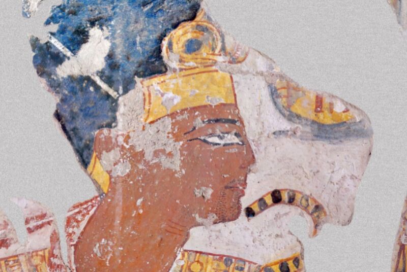Retrato de Ramsés II en la tumba de Nakhtamun