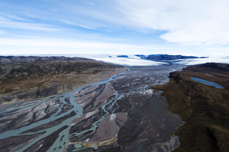 melting parts of Greenland's ice sheet
