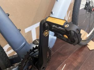 Velotric T1 pedals during installation.