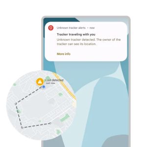 Un ejemplo del tipo de alerta que un usuario de Android recibirá pronto, diciéndole si un AirTag u otro rastreador lo ha estado siguiendo.