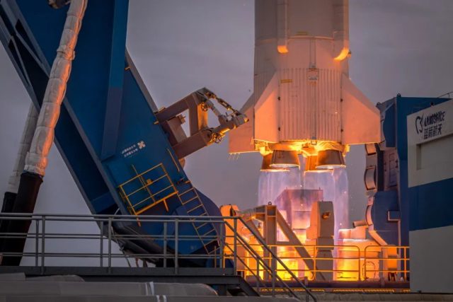 Four methane-fueled TQ-12 engines power the Zhuque-2 rocket.