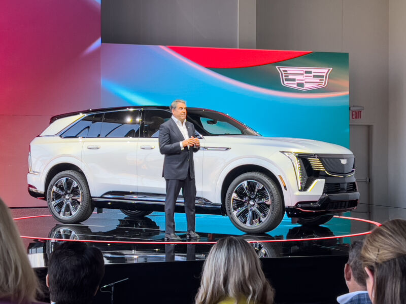 New cadillac deals suv electric price