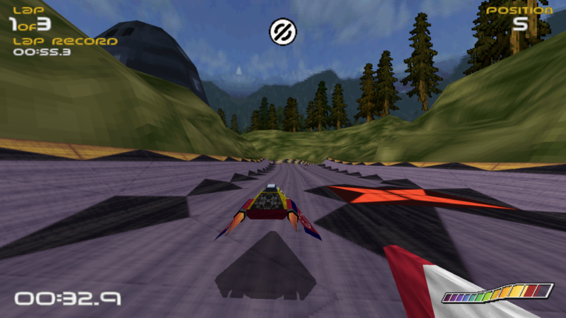 Capture d'écran de Wipeout Rewrite