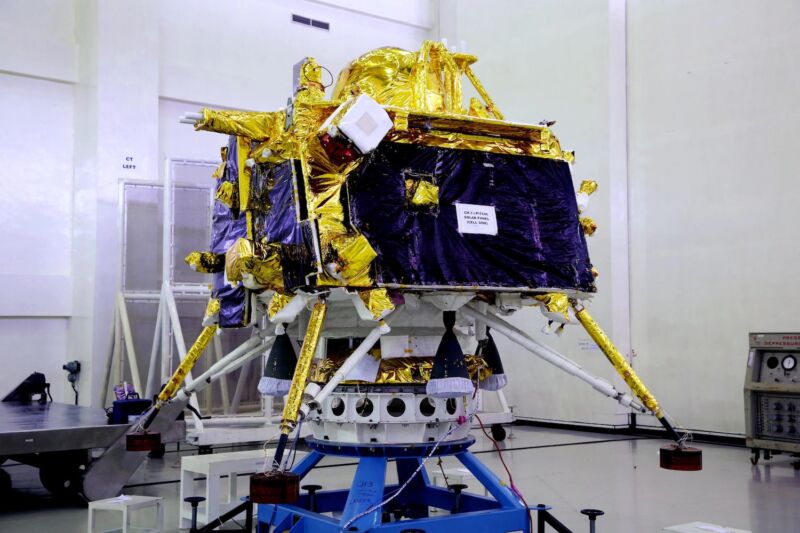 India's Chandrayaan 3 lander stands about 2 meters, or a little more than 6 feet, in height.