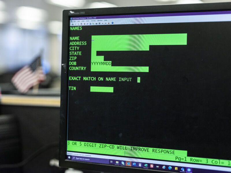 COBOL 73 running on an IRS computer in an emulator