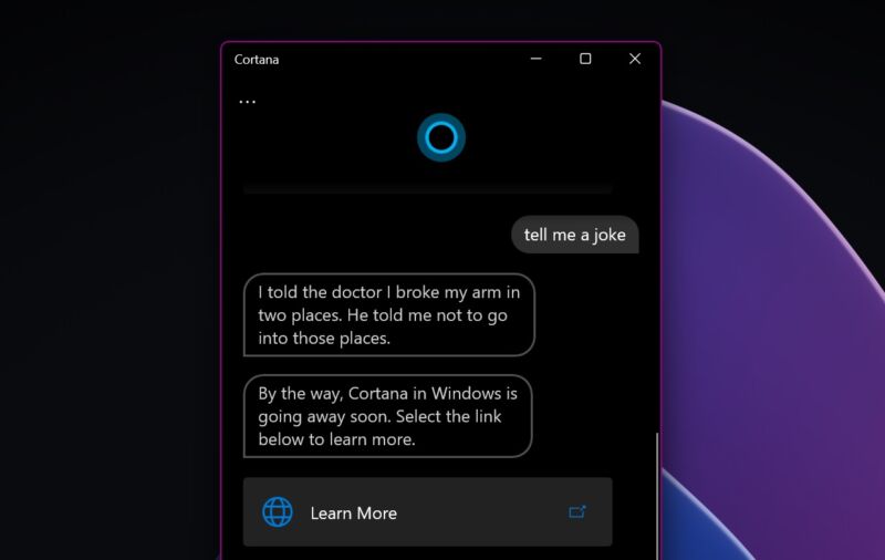 Cortana is gradually fading from Windows and other Microsoft products.