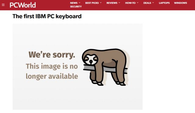 A screenshot of a PCWorld article that is missing an image.