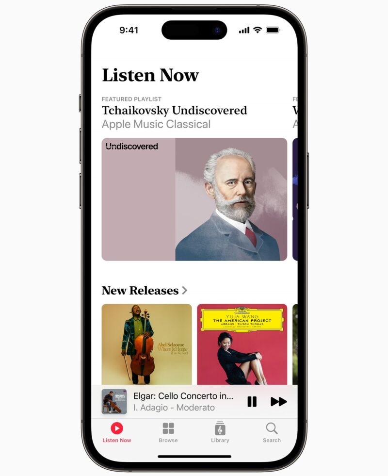 Apple Music Classical app screenshot on an iPhone