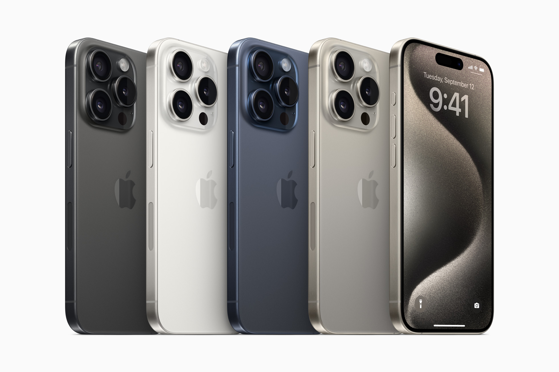 El iPhone 15 Pro viene en cuatro colores.