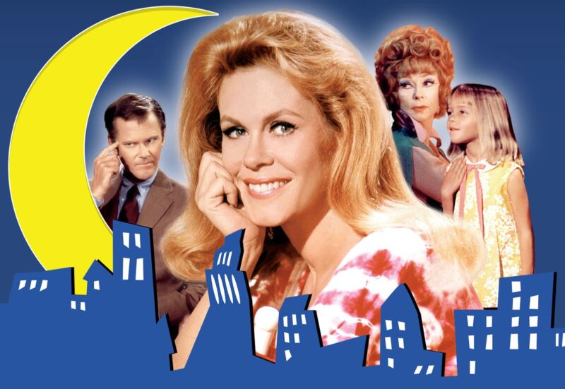 Promotional art for the 1960s television show, Bewitched