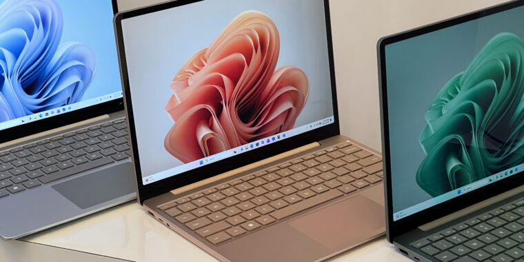 Le nouveau Surface Laptop Go 3 de Microsoft n’est officiellement plus un PC économique