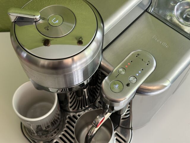 Nespresso's Breville Creatista coffee system uses the Nespresso Vertuo pods. 