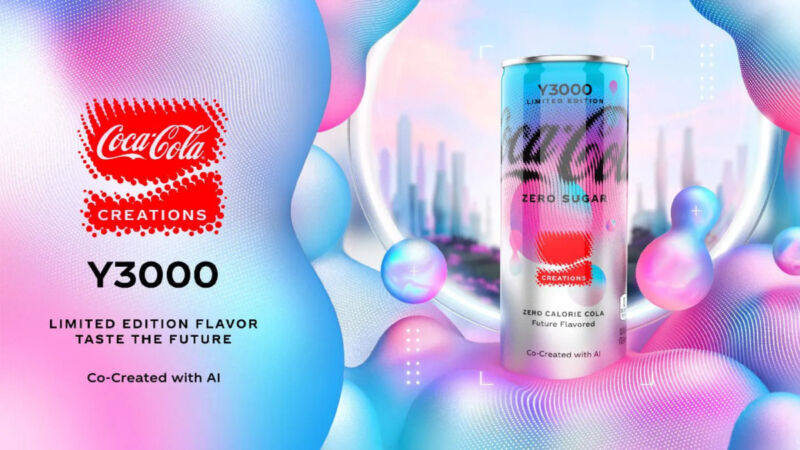 A promotional image for Coca-Cola Y3000
