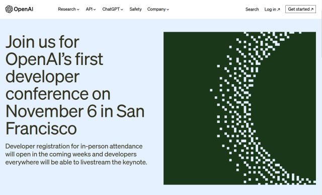 A screenshot of the OpenAI DevDay announcement blog post.