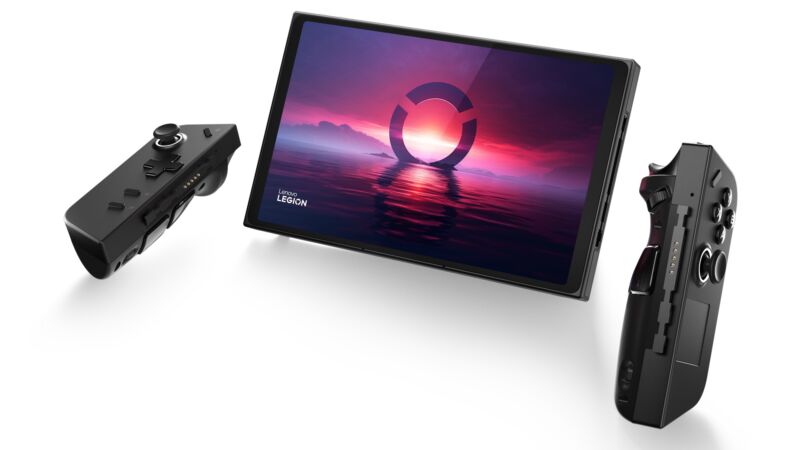 Lenovo Legion Go with detached controllers