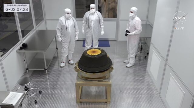 The recovery team delivered the sample return capsule to a temporary clean room at the US Army's Dugway Proving Ground, where scientists will prepare it for shipment to a permanent curation facility in Houston.