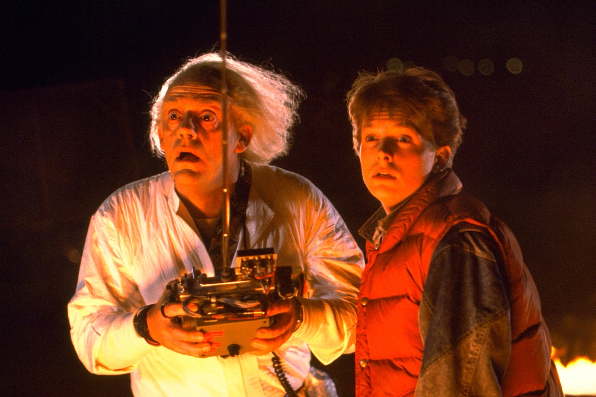 Back to the Future: Does physics of Marty's time travel add up