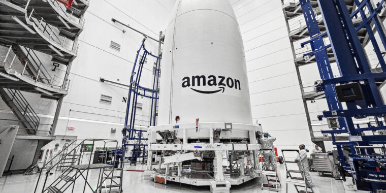 Amazon’s first two Internet satellites will launch into orbit today