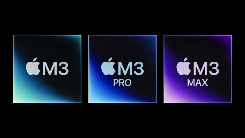 Apple is introducing three M3 performance tiers at the same time.