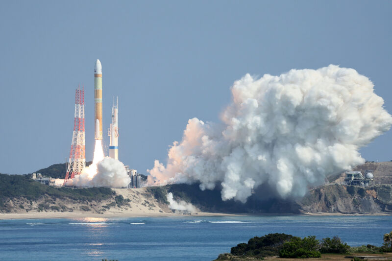 Japan's first H3 rocket lifted off from the Tanegashima Space Center on a failed test flight in March.