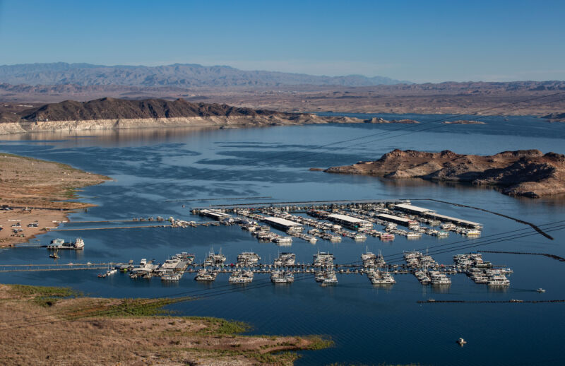 The Hemenway Harbor Marina at Lake Mead.