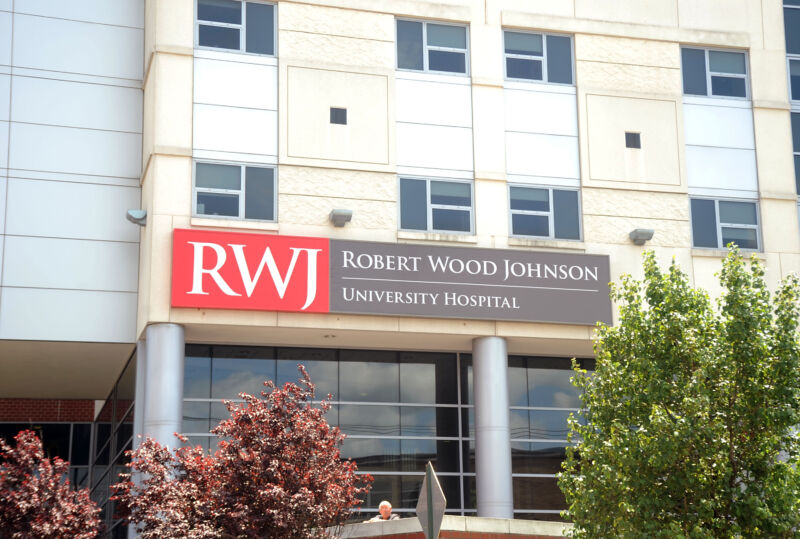 The Robert Wood Johnson University Hospital in New Brunswick, New Jersey.