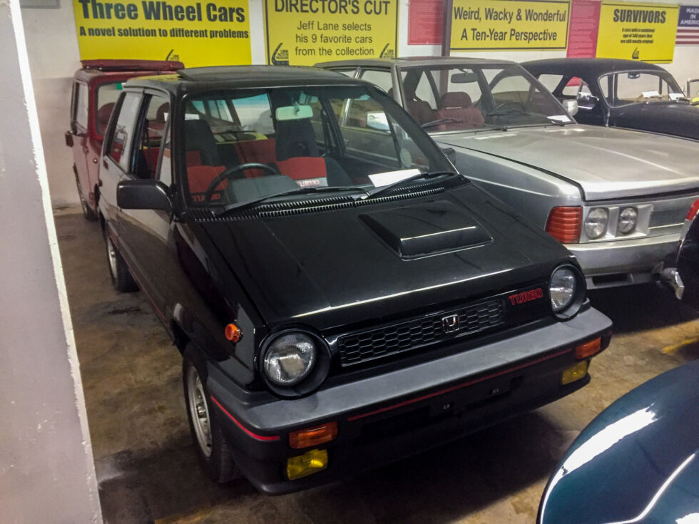 You can find a Honda City (the City Turbo, in fact) <a href="https://arstechnica.com/cars/2017/05/microcar-madness-at-the-lane-motor-museum/">in the basement at the Lane Motor Museum</a>. It's definitely worth a visit if you're anywhere near Nashville, but I'm not sure if they have a Motocompo.