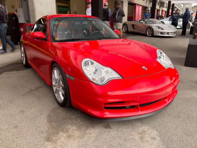 A red Porsche 911 GT3