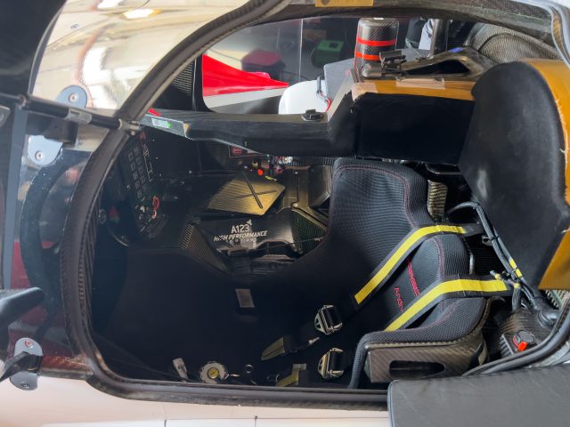 A porsche 919 cockpit