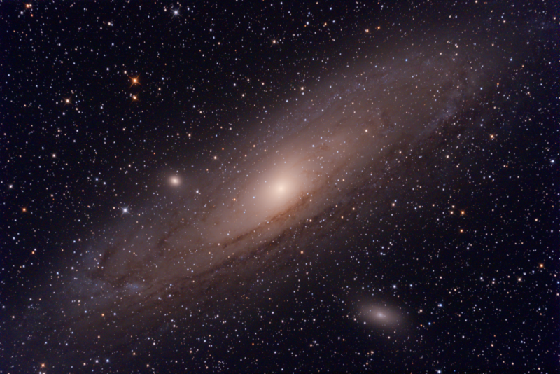 The Andromeda Galaxy, as seen from The Milky Way Galaxy. 