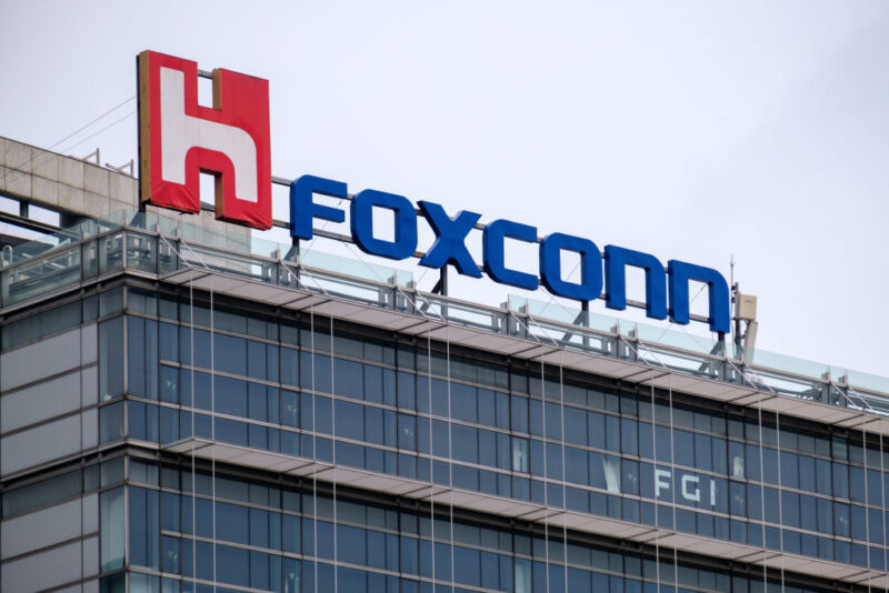 Foxconn sign