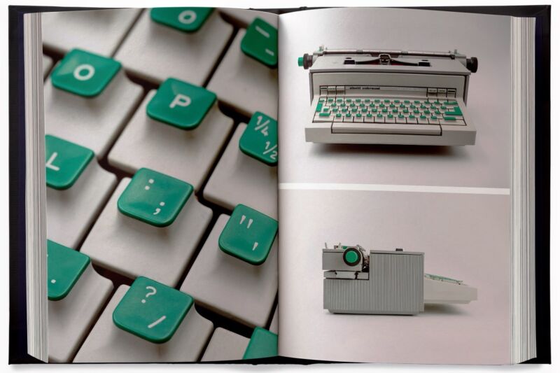 Photos of an Olivetti Praxis 48 electric typewriter