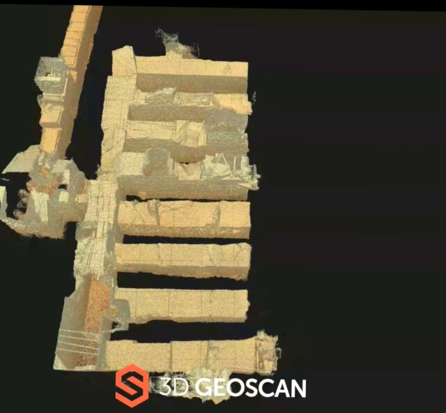 3D scan of the eight chambers. 