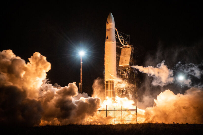 Astra's Rocket 3 vehicle lifts off from Alaska on November 20, 2021, on the company's first successful launch into orbit.