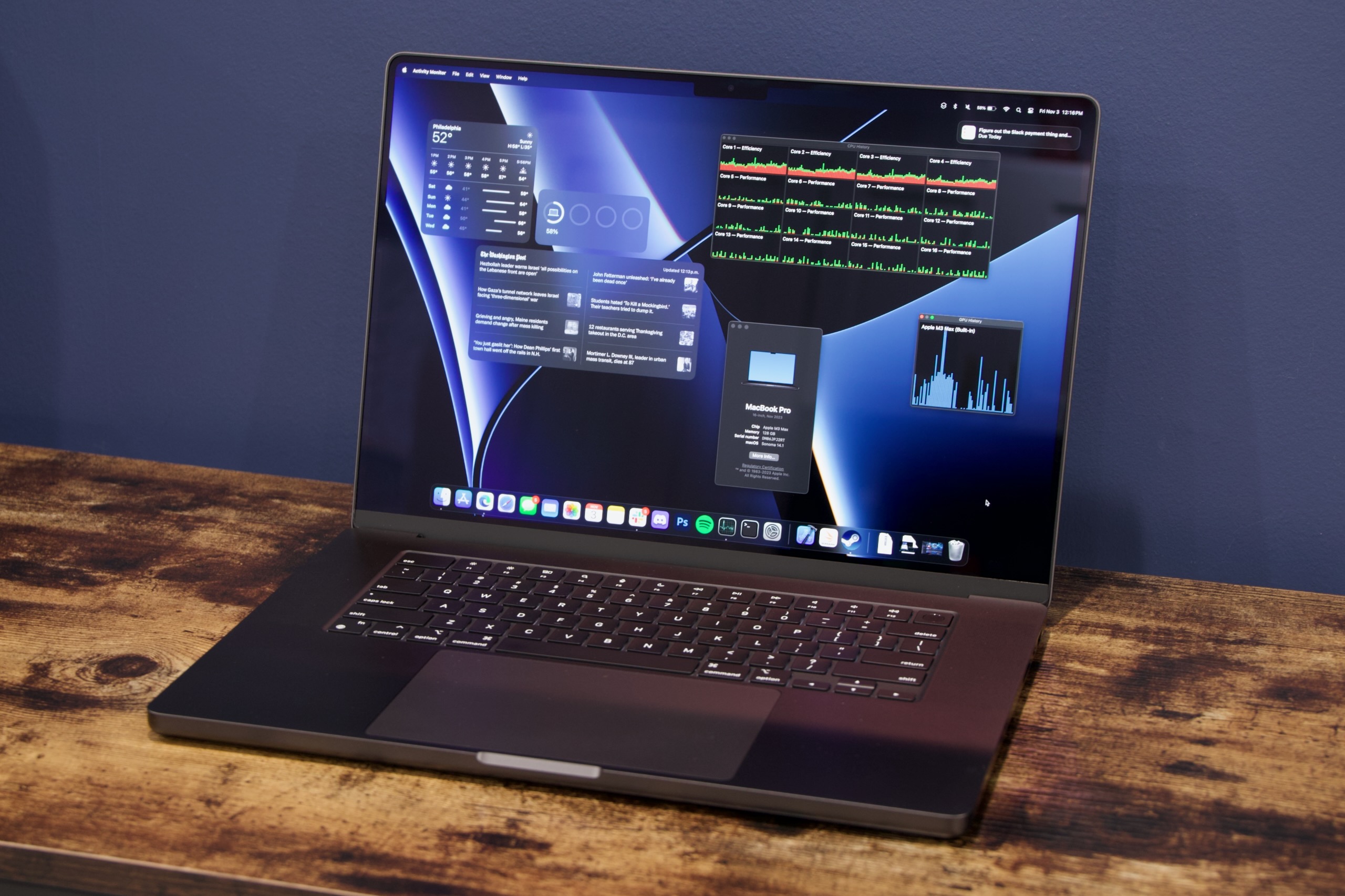 Apple MacBook Pro 16 2023 M3 Max Review - M3 Max challenges HX-CPUs from  AMD & Intel -  Reviews