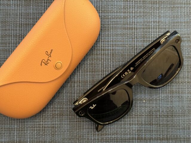Ray-Ban Meta smart glasses combine a camera, headphones, and a smart assistant into one chic pair of sunglasses.
