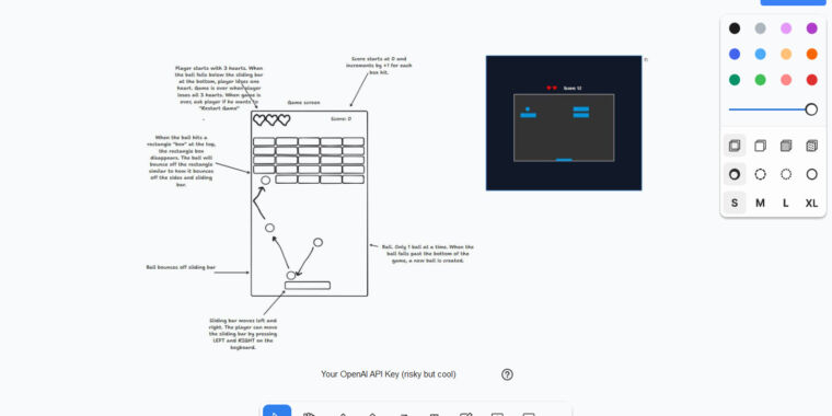 El prototipo de IA 'Make It Real' impresiona a los desarrolladores al convertir dibujos en software funcional