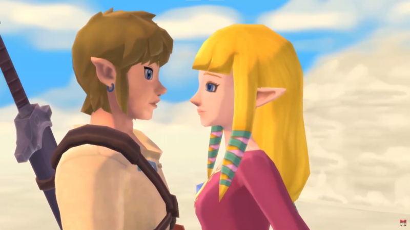 Link and Zelda in Skyward Sword