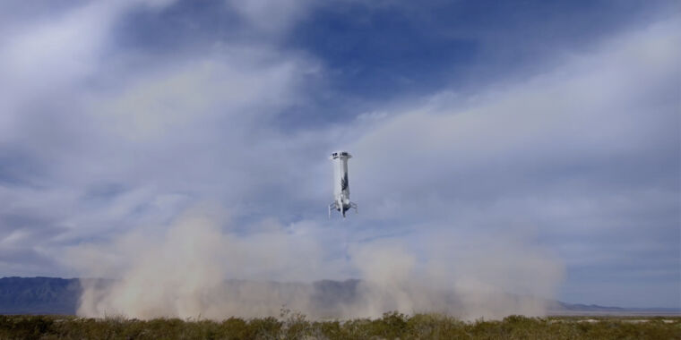 Image for article Blue Origins suborbital rocket flies for first time in 15 months  Ars Technica | Makemetechie.com Summary