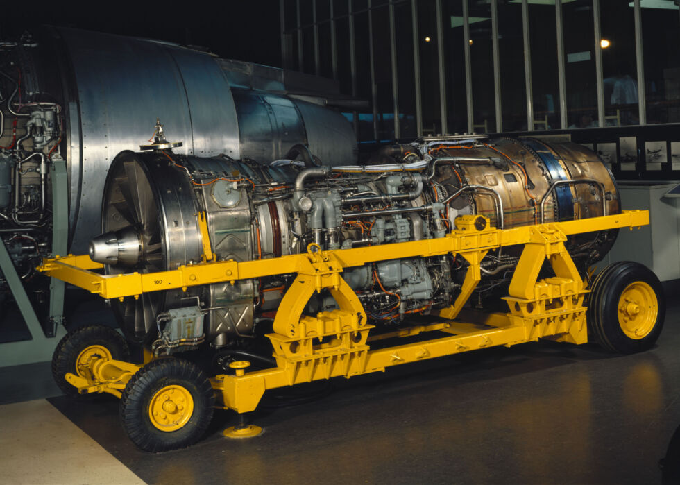Este motor, número de serie 59351, pertenece al Concorde 002, el prototipo británico del avión supersónico. 