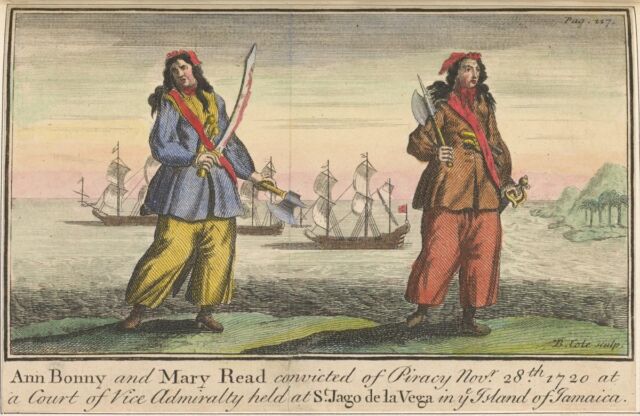 Female pirates Anne Bonny and Mary Read were a deadly duo who plundered their way to infamy.