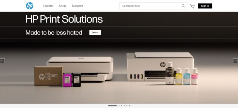 HP misreads room, awkwardly brags about its “less hated” printers