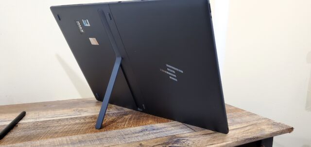 The kickstand on HP's foldable.