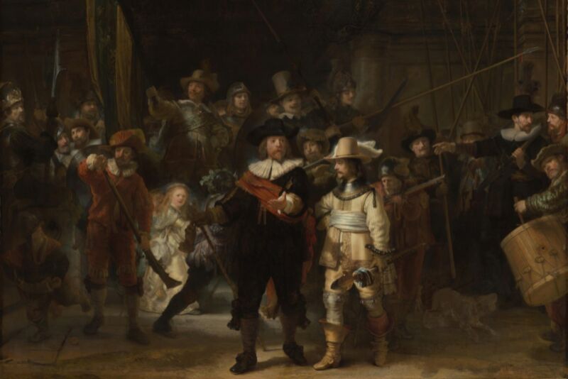 The Nightwatch, or Militia Company of District II under the Command of Captain Frans Banninck Cocq (1642)