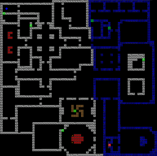 <em>Wolfenstein 3D</em>'s grid-based mapping led to a lot of boring rectangular rooms connected by long corridors.